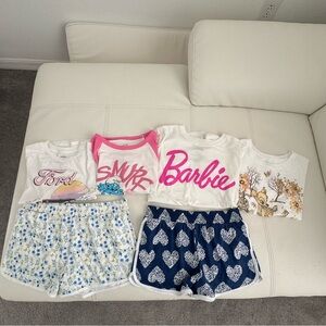 Girls Lot of 6 Clothing Shirt, Shorts Size XL (14/16)